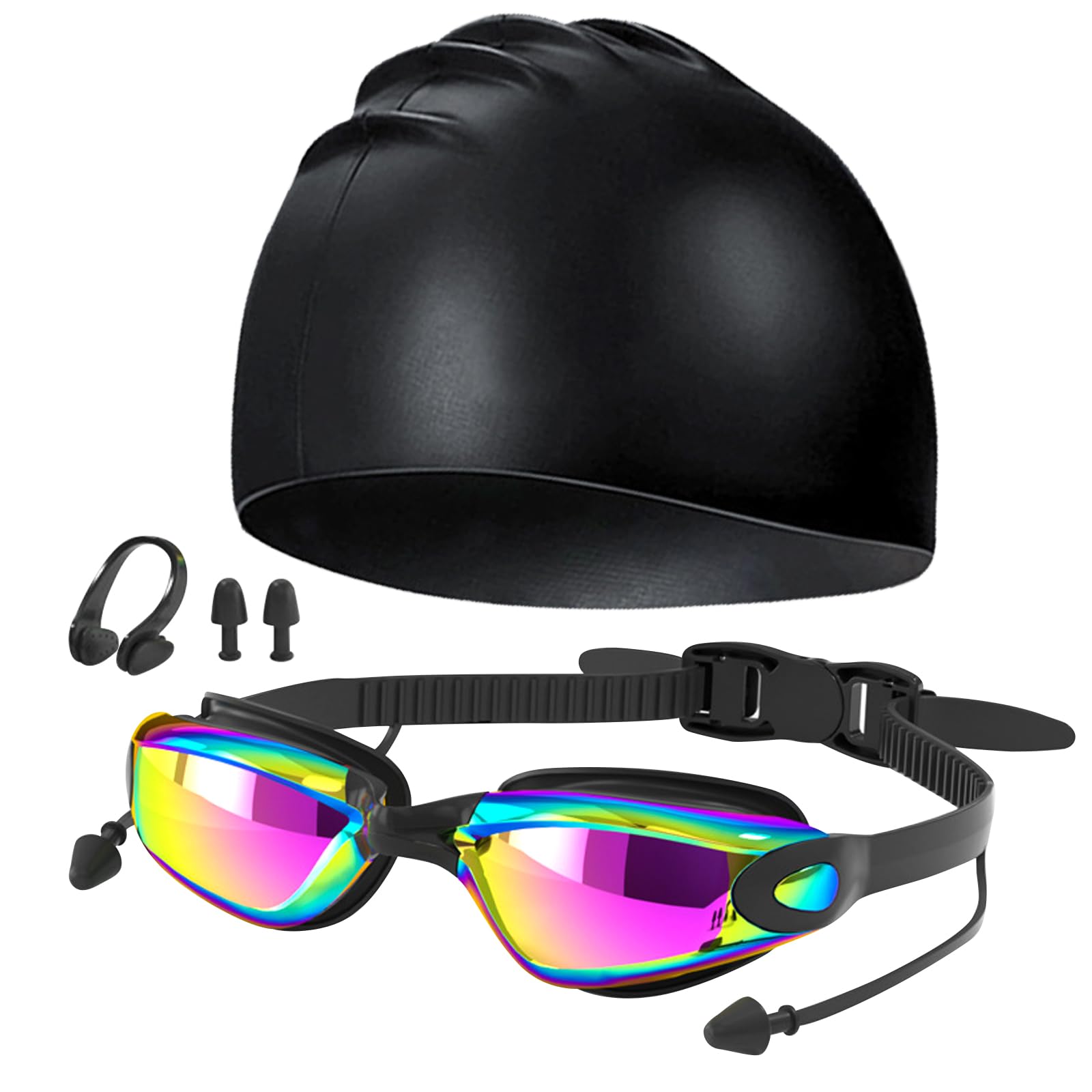 JSTHHTT Gafas de Natación, Antiniebla Gafas para Nadar, Gafas de Natación para Adultos, Protección UV, Visión Clara, para Adultos y Adolescentes