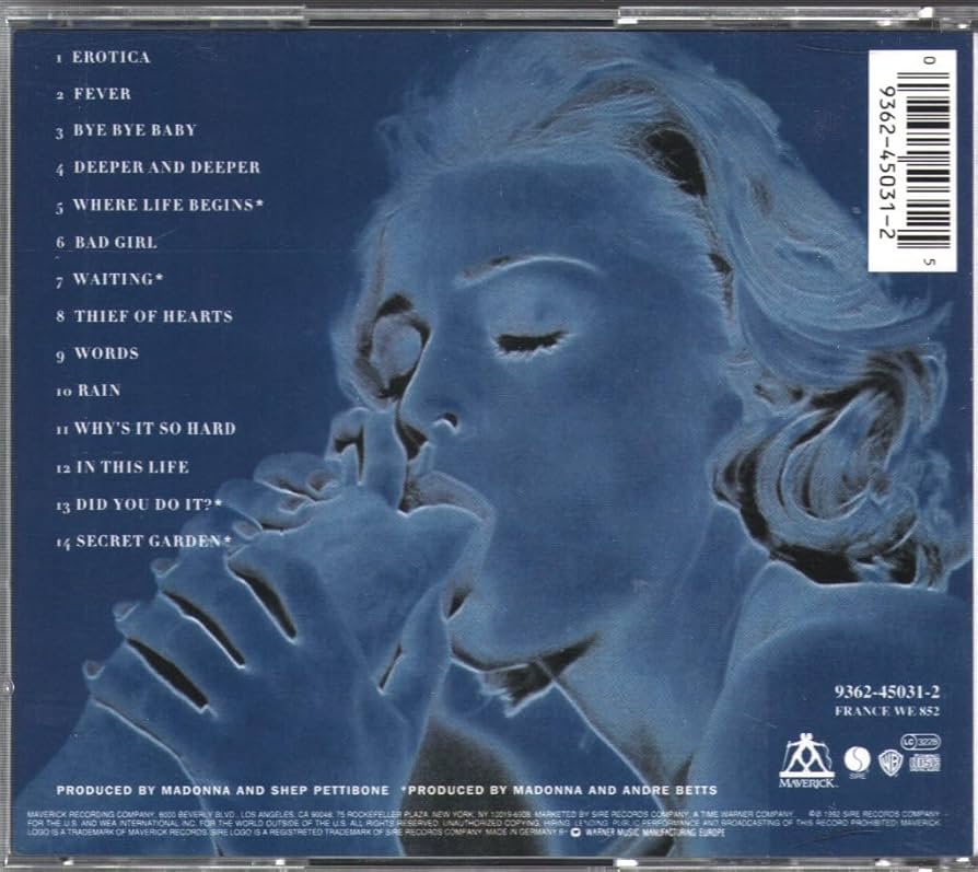 美盤　紙ジャケ仕様　マドンナ　Erotica　US盤 オリジナル CDシングル 美盤 紙ジャケ仕様 マドンナ Erotica US盤 オリジナル CD