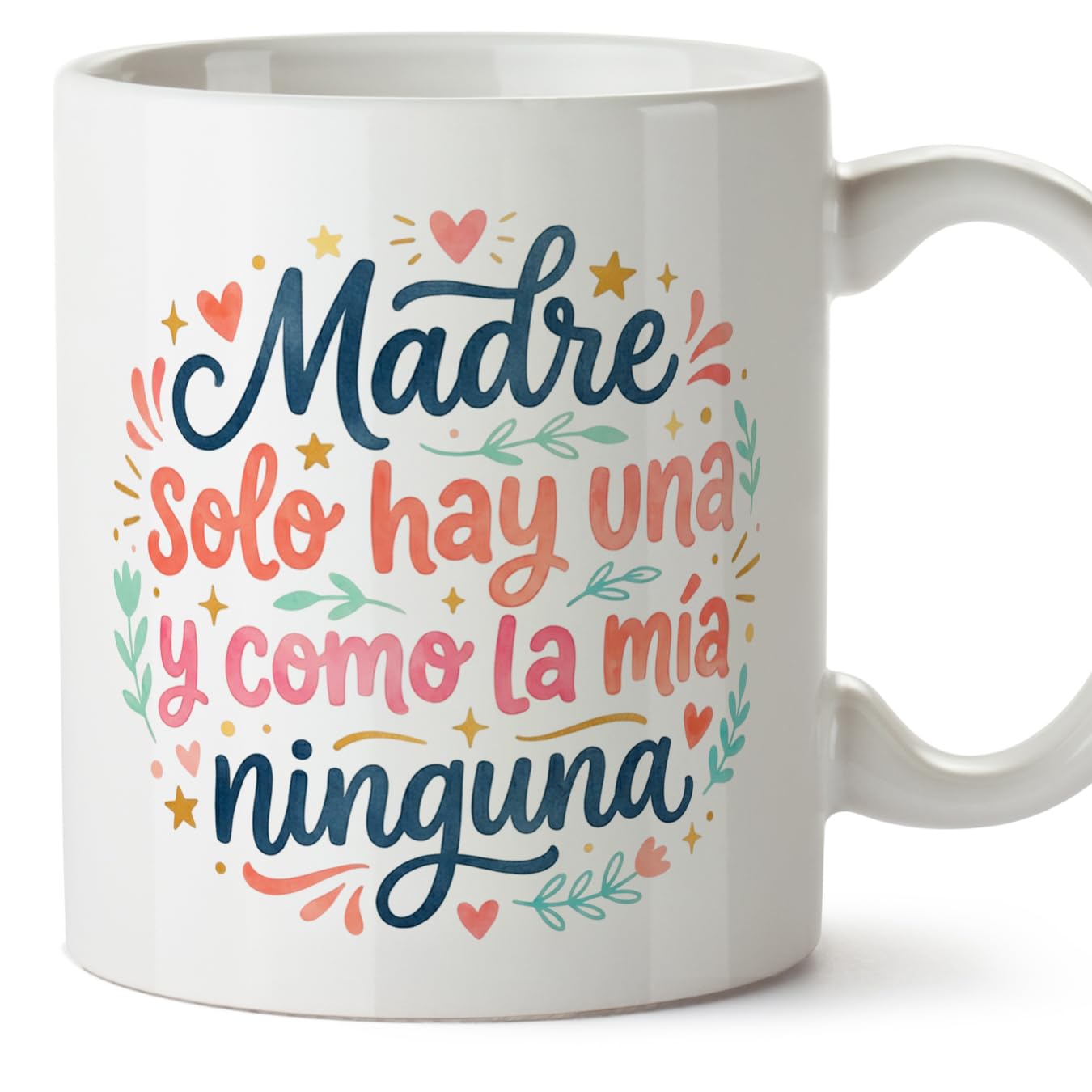 MUGFFINS Taza mamá con frase Para el mundo eres una madre pero para la familia eres el mundo en Español | regalo madre | 330 Ml 11 oz | Idea original para regalar | progenitores v1 — view 97