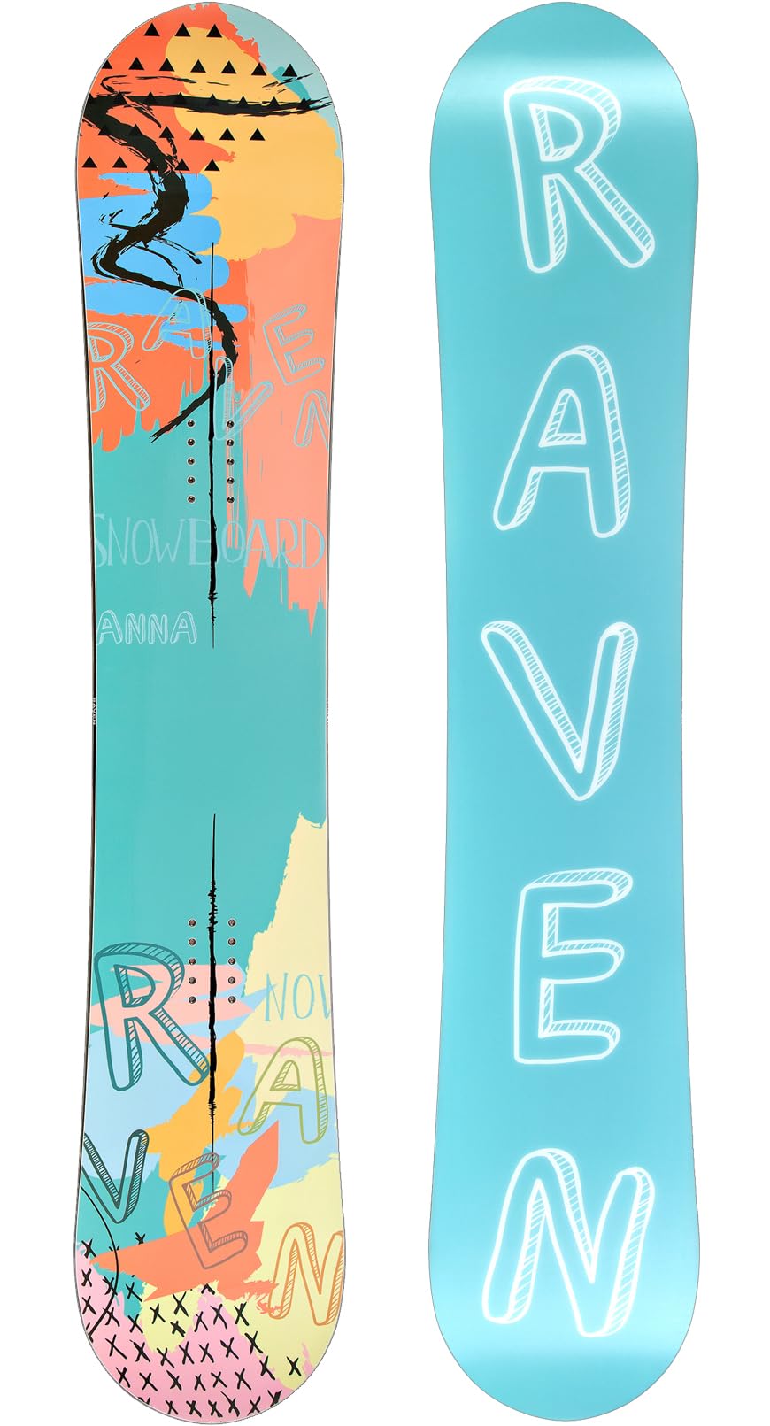 Raven Set de Snowboard: Tabla de Snowboard Raven Anna + Fijaciones FT360