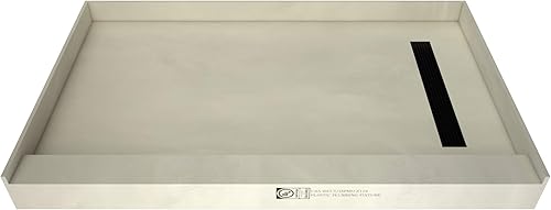 Tile Redi RT3260R-PVC-MB-2.5 Redi Trench - Sartén para ducha, color negro mate