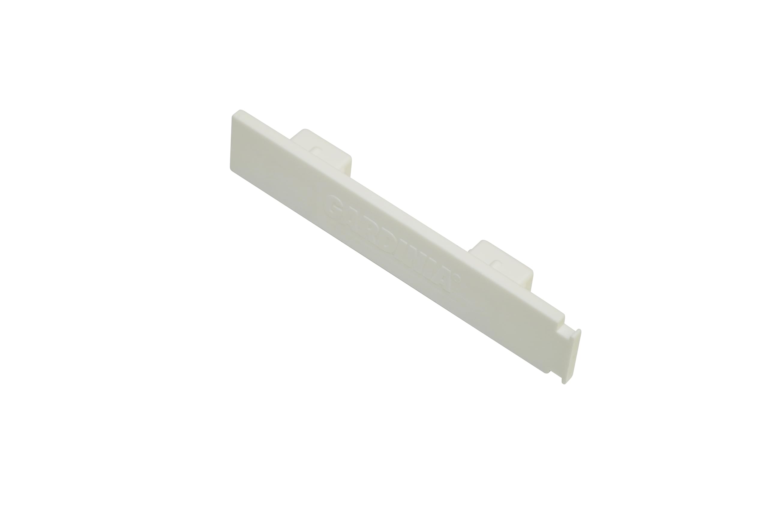 Gardinia 2 x White Plastic Curtain Track End Caps GE3