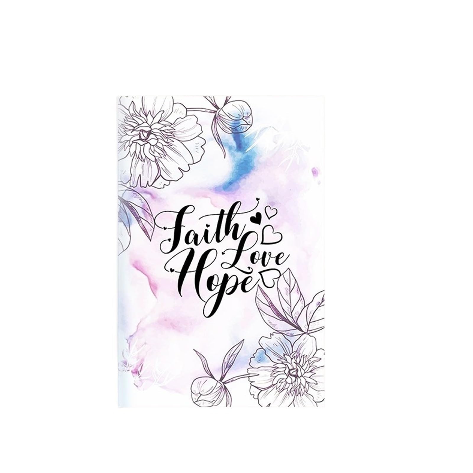 Inspirierendes Notizbuch 3 stücke A5 Notebook Glaube Hoffnung Liebe Christian Buch Gebet Journal Journaling Bibel Studie Liefert(Color-6)
