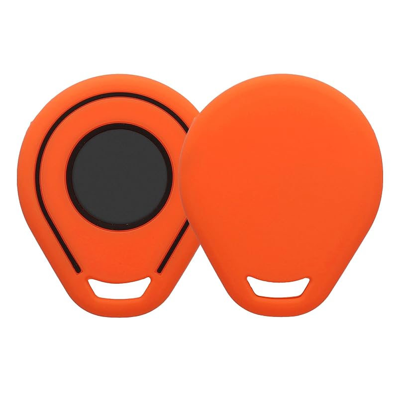 Capa para Chave de Motocicleta Harley-Davidson kwmobile em Silicone Laranja e Preta