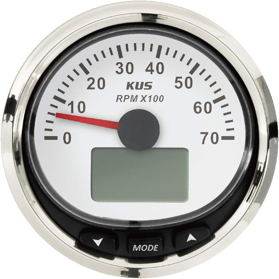 KUS NMEA2000 DN85mm Generator Tachometer with Multifunction Display 0-7000rpm for Marine Vessel (WS)