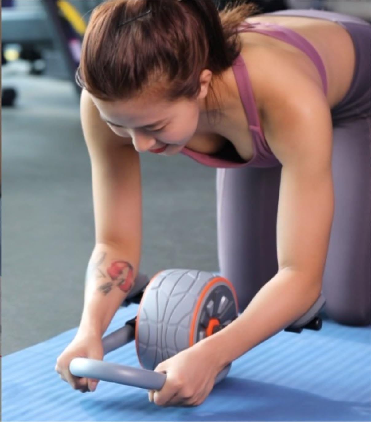 Rueda Abdominal Rodillo Para Abdominales Con Soporte Para Codos Y Alfombrilla Para Rodillas Rodillo Para Abdominales Con Ruedas Para Ejercicios Básicos Para Abdominales Plancha Rodillos Para Abdominal