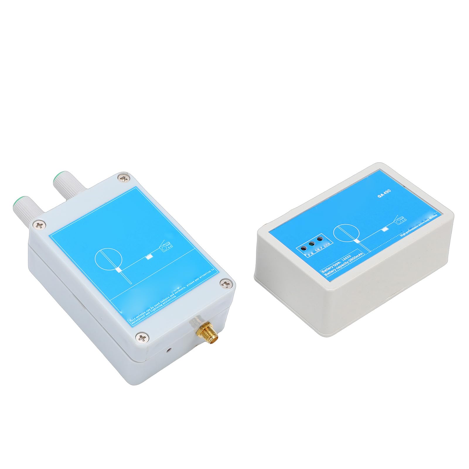Bewinner Ad Anello Attiva 100kHz-179MHz MW SW Radio Ad Onde Corte per Esterni con Batteria da 2600mAh, Anello SDR Portatile per Desheng TEF6686, 19,7 Pollici / 50 Cm (15M)