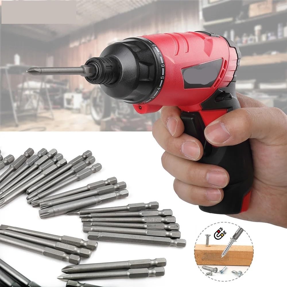 Schrauberbit Set,Bit Set Werkzeuge bitsatz für a Multifunktionales Schraubendreher-Set 1/4 Chrom-Vanadium-Stahl-Schraubendreher-Set(51 PCS)