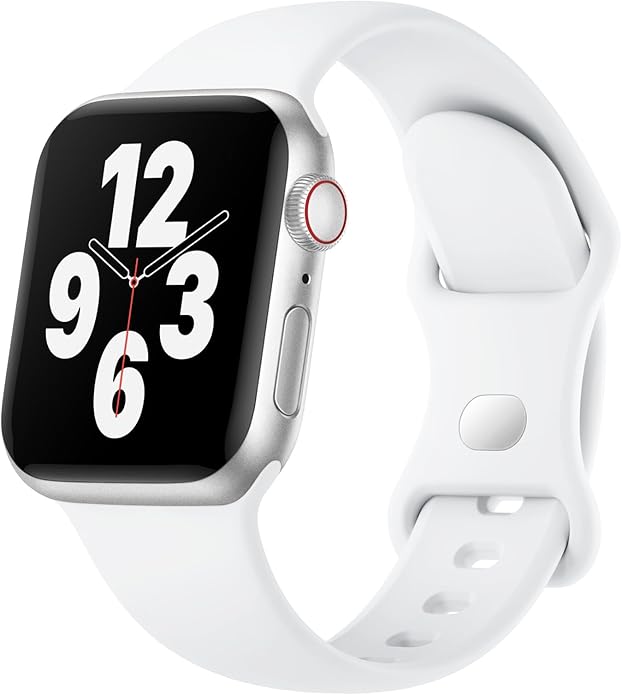 Silicone Band Compatible with Apple Watch Bands for Women 40mm 44mm 45mm 46mm 38mm 41mm 42mm 49mm Ultra Men, Sport Strap for iWatch Bands Series 10 9 8 7 6 5 4 3 SE