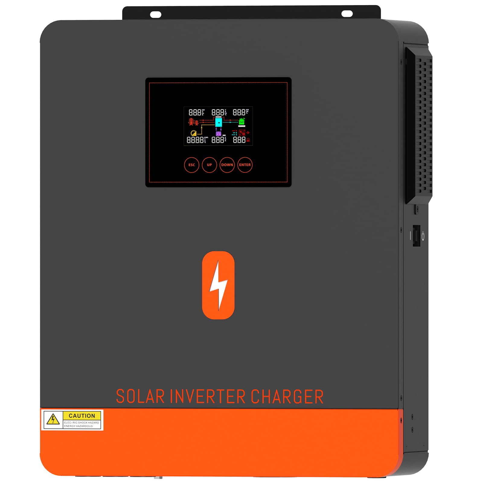 Snapklik.com : Solar Inverter 3600W 24V Built-in 120A MPPT Controller+ ...