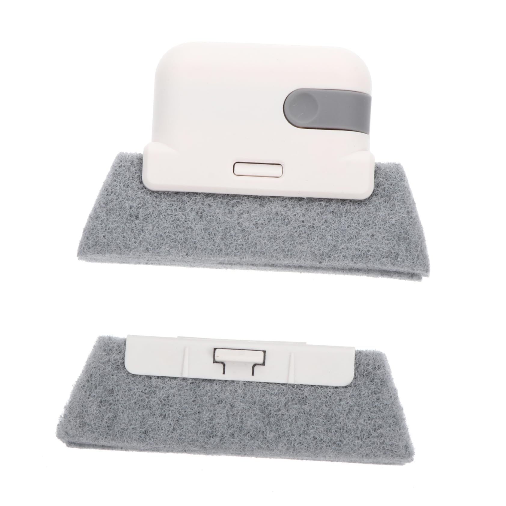 COLLBATH 1pc Window Slot Cleaning Brush with Replacement and Scouring Pad Material for Kitchen Groove Cleaning Easy to Use Design Tools