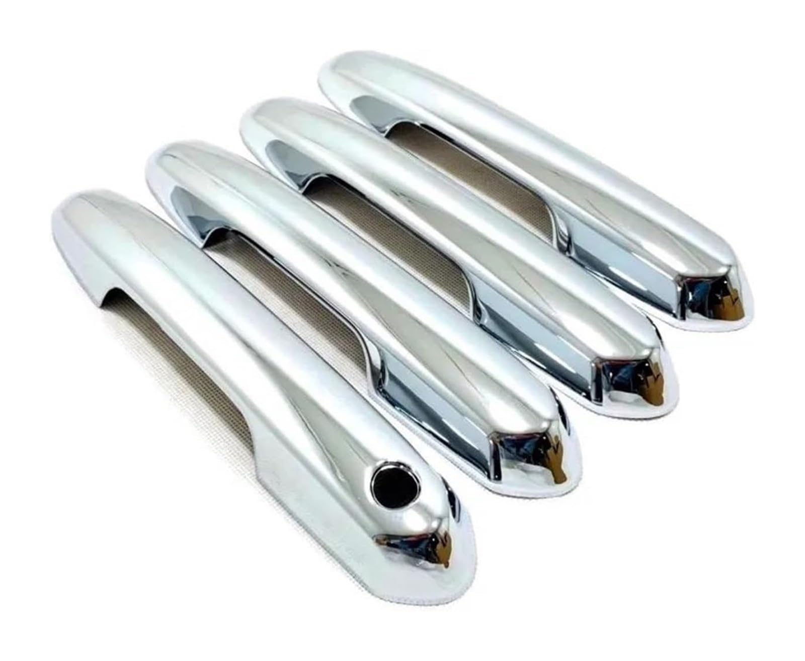 Rinkteea Chrome Exterior Car Door Handle Exterior Part Stickers Car Door Bowl Handle Cover Trim For Toyota For Rav4 Xa50 Hybrid 2019-2023(,A)