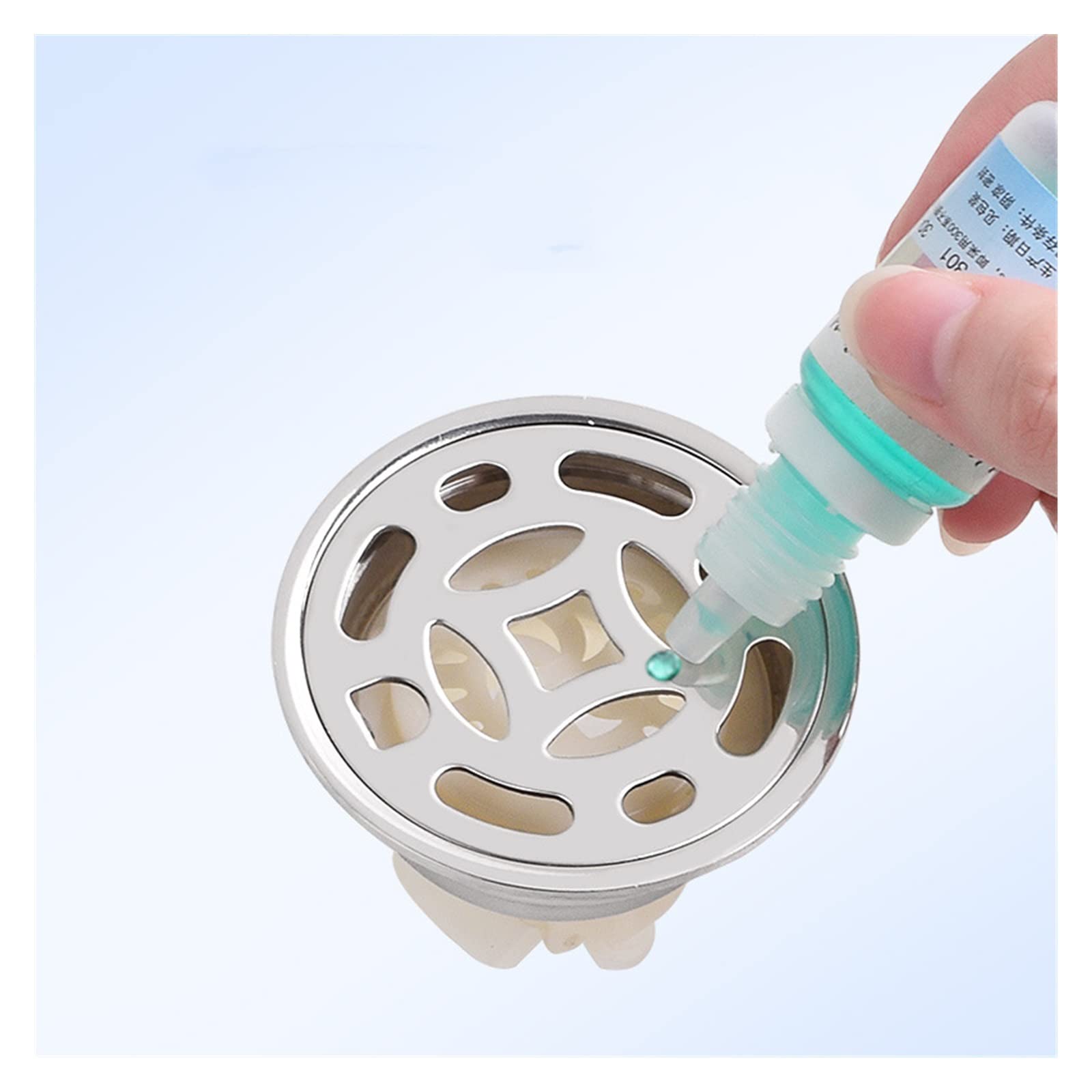 Copertura for scarico a pavimento in acciaio inossidabile 304-6,2 cm, antiodore, antiriflusso, con filtro for capelli, for bagno/lavandino/balcone