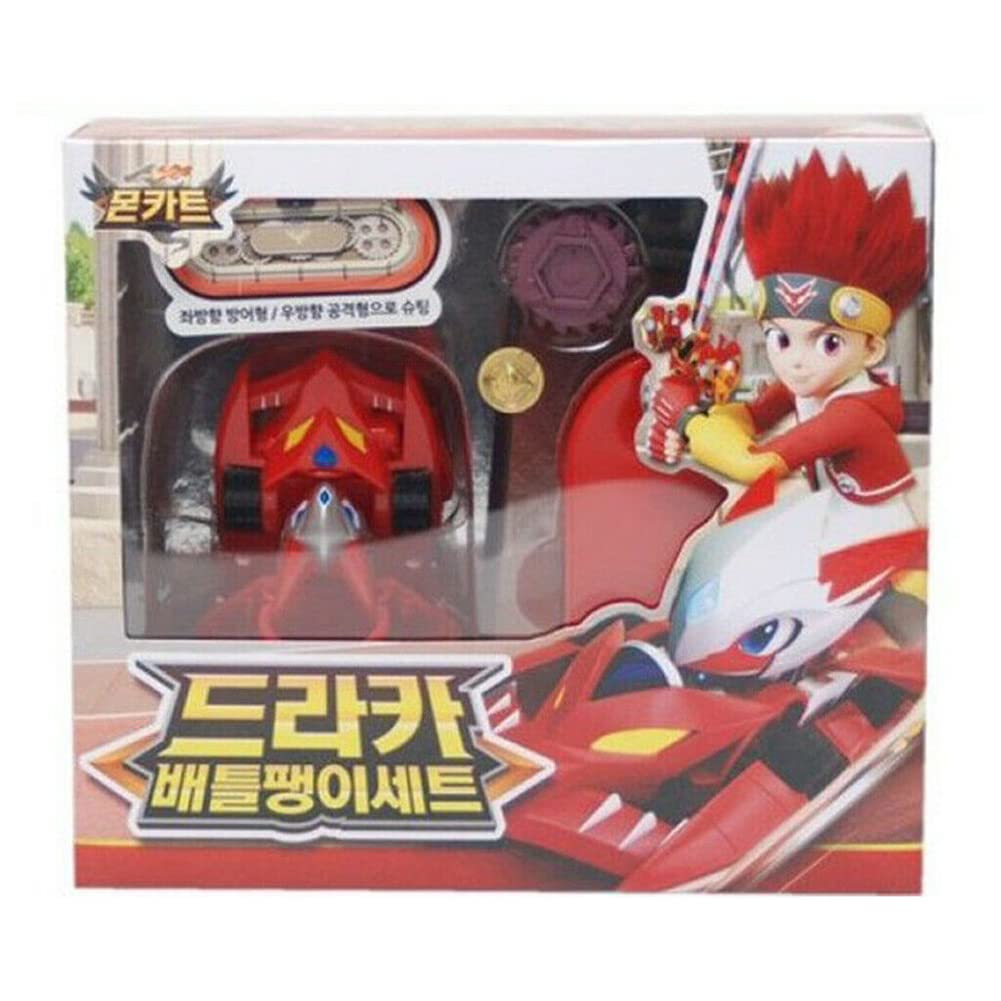 MONKART Draka Metal Transformer Robots Mini Cars Card Play Kids Toy