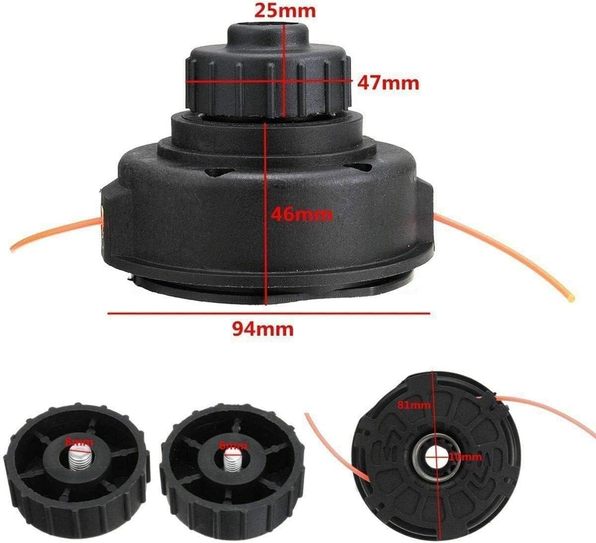 000998265 Trimmer Head Bump Feed Weed Eater for Ryobi Ryobi SS30 BC30 RY30240 30cc Trimmer Replace UP06762A UP06950A PA01347A 983797001 DA04591A UP00147 000998361 120152001