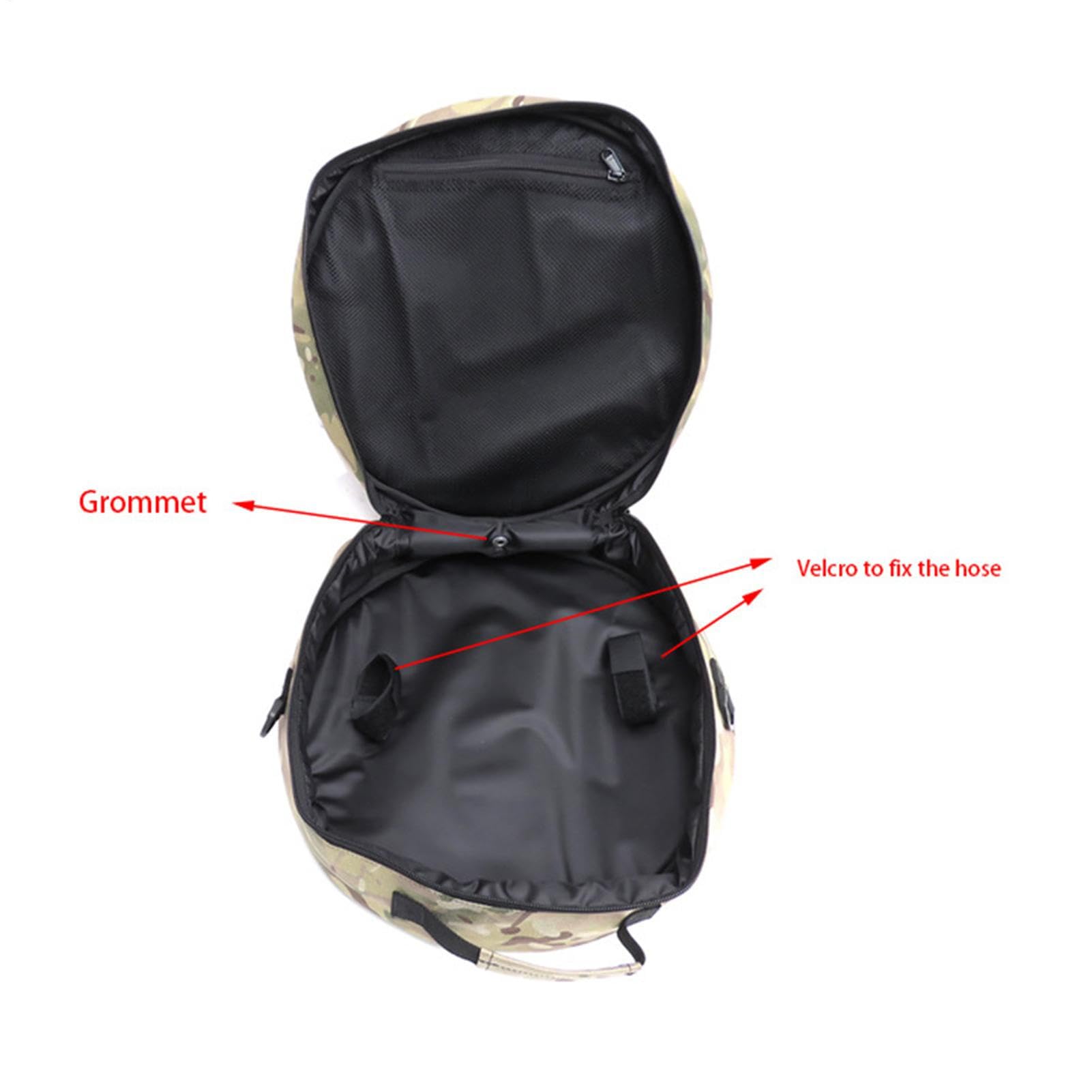 Sac à dos rembourré pour équipement de plongée avec fermeture éclair et bandoulière amovible pour la protection