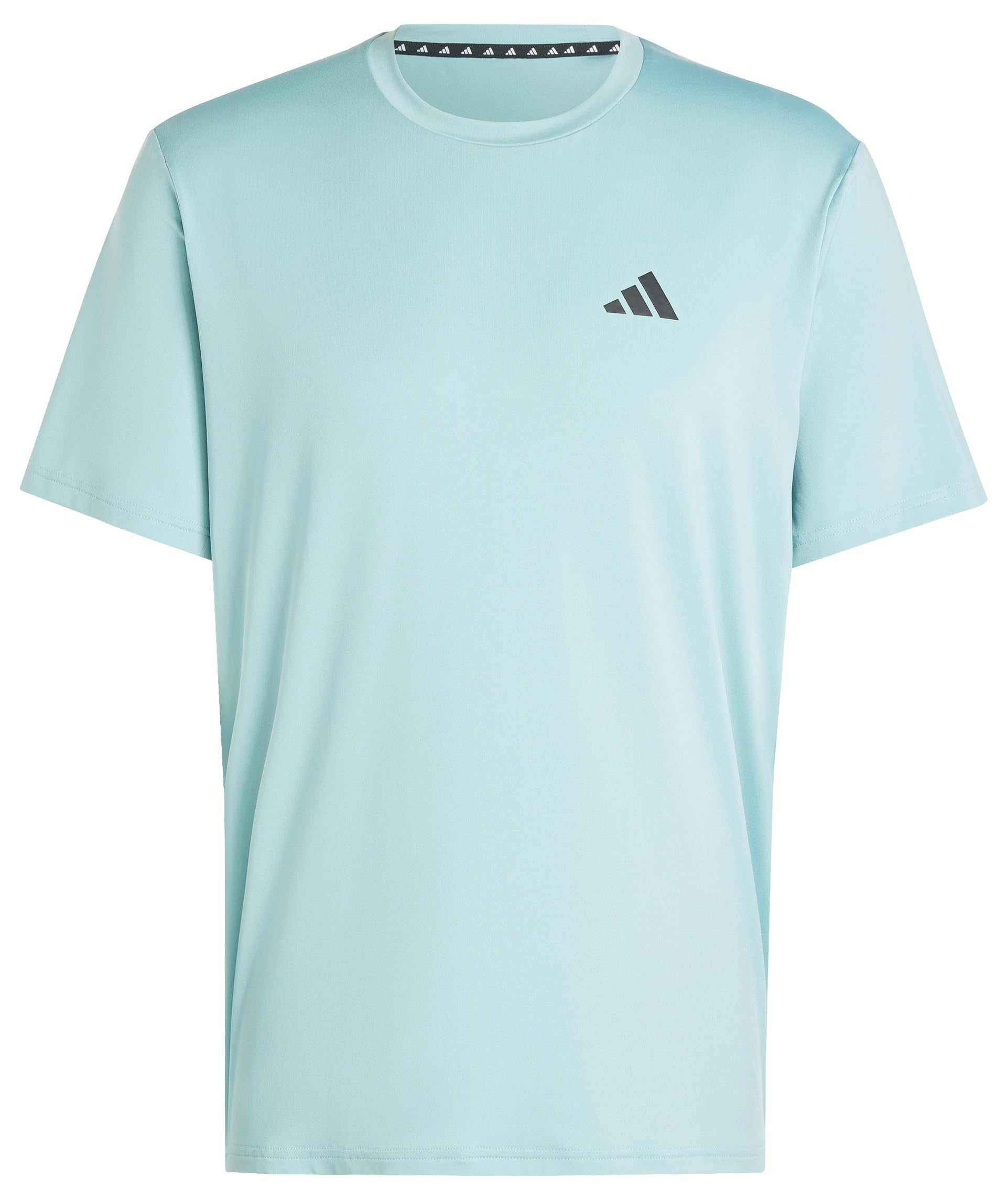 adidas Men's Train Essentials Stretch Training Tee, Mint ton/Black, L
