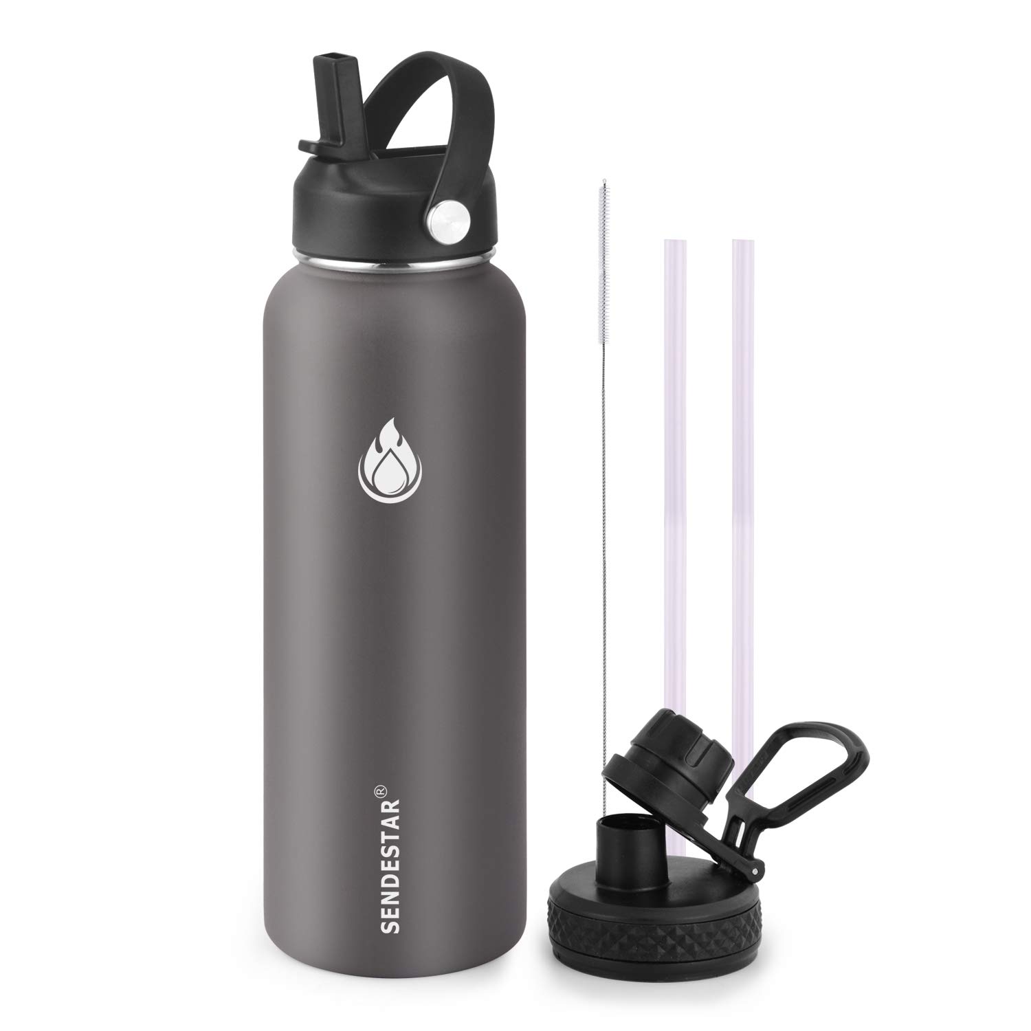 Amazon.com: SENDESTAR Stainless Steel Water Bottle, Wide Mouth 32