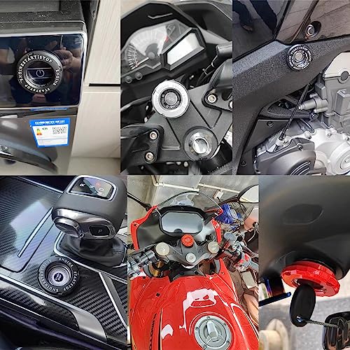 Image of Rotary Push Start Button Cover, Transformers Universal Car Engine Start Button Cover, Car Stickers Interior Decor, Car Accessories Motorcycle Ignition Key Switch Cover