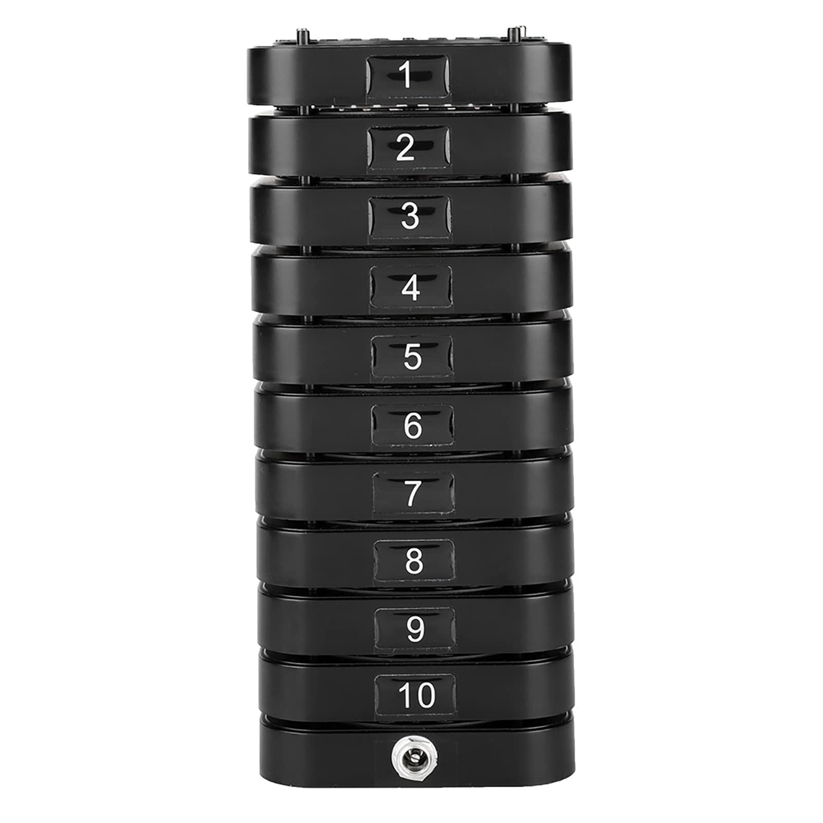 ASHATA Cercapersone Wireless con Sistema,Sistema di Chiamata Ospite Wireless Professionale, 1 Trasmettitore + 10 Ricevitori Sistema di Cercapersone Conveniente per Caffetteria, Snack Bar ECC.(EU)