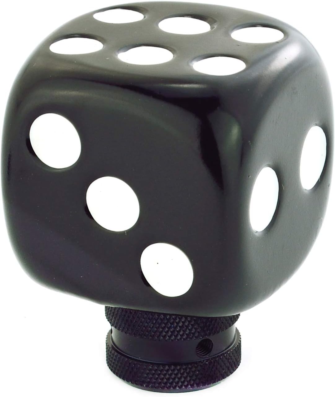 Dice Style Gear Lever Stick Shifter Knob Car Shift Head Grip Speed Handle Replacement Fit Regular Manual Auto Transmissions, Black White