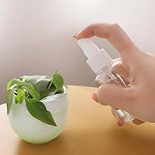 6 Pack Spray Bottles, 2oz/50ml Clear Empty Fine Mist Plastic Mini Travel Bottle Set, Small Refillable Liquid Containers
