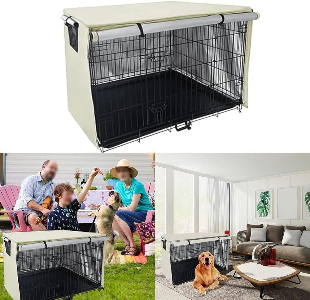 StarRing Copertura per gabbia metallica per animali domestici da esterno, copertura per gabbia metallica traspirante universale Oxford 210d universale, copertura ombreggiante per gabbia antivento con