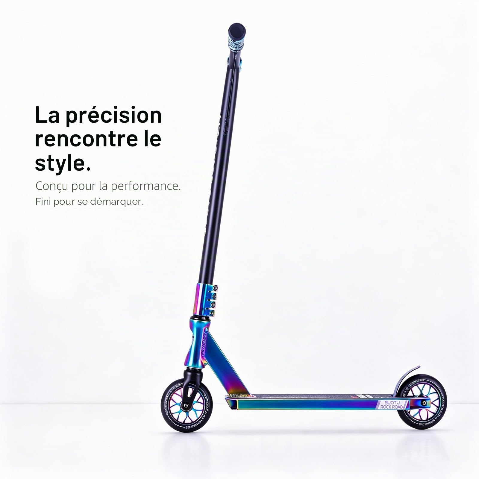 Trottinette Freestyle Pro, Stunt Scooter - Enfants Adolescent Adultes | Freestyle Trotinette avec Roulement à Billes ABEC 9, Roues en PU 85A 110 mm, Capacité de Charge: 100 kg, Aluminium
