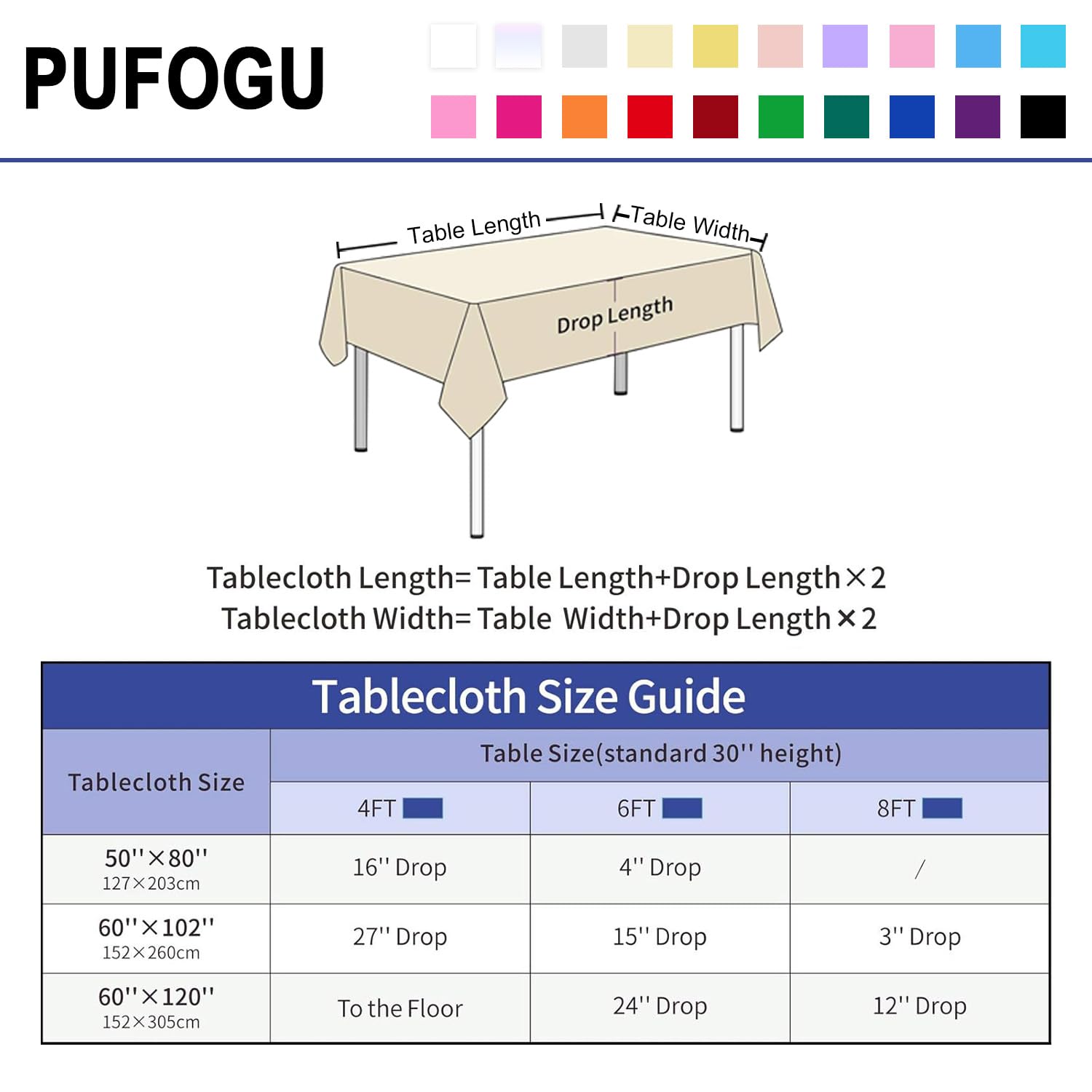 Pufogu 152 cm x 259 cm różowe złoto cekinowy obrus prostokątny brokat różowe złoto obrusy na urodziny ślub ślub baby shower dekoracje imprezowe