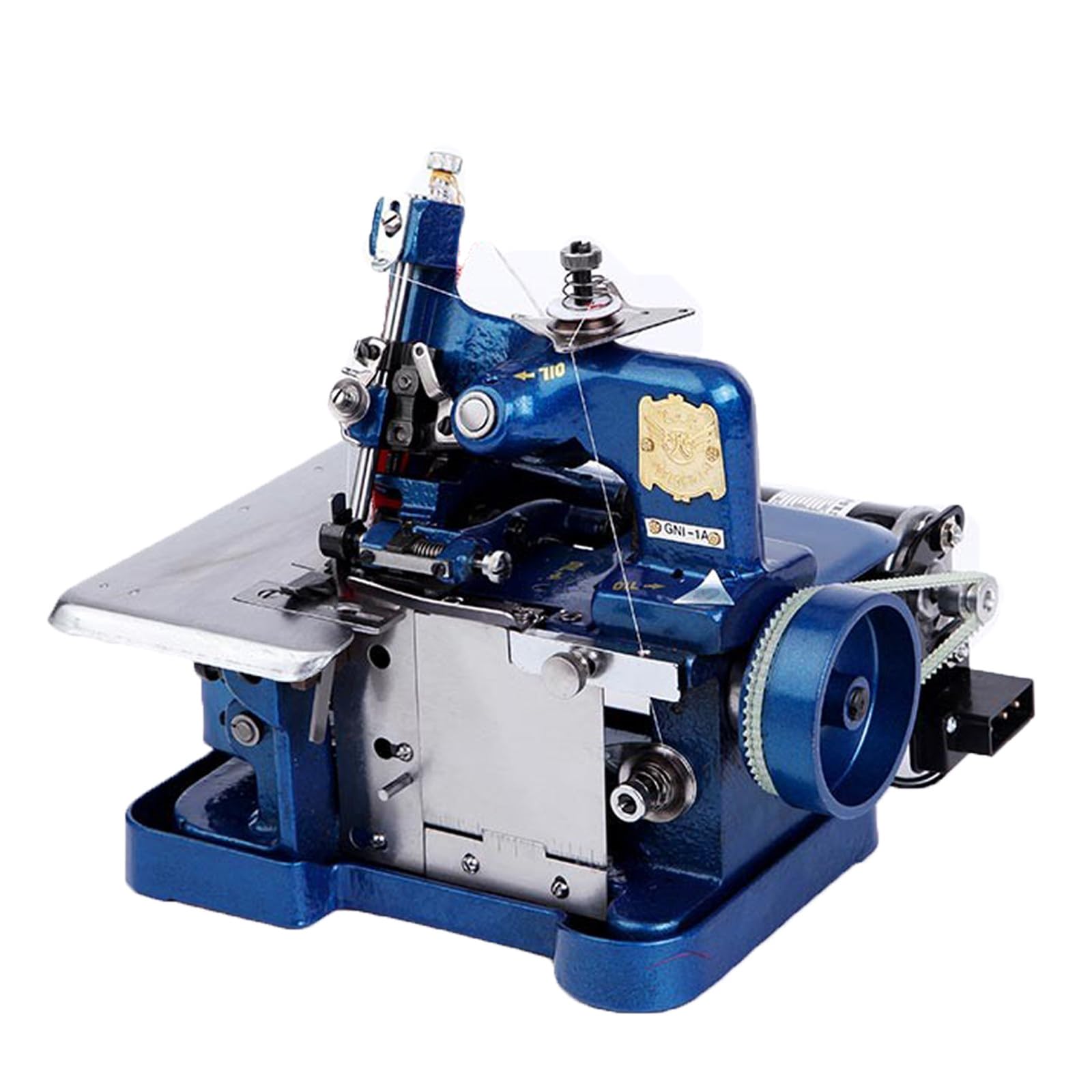 Macchina Overlock e Tagliacuci 3 Fili, 3000 Punti/Min, Dotato di Infilatore Indipendente, Garantisce Punti Lisci E Uniformi, Ideale per Pelle, Tessuti Spessi e Progetti di Sartoria Blue