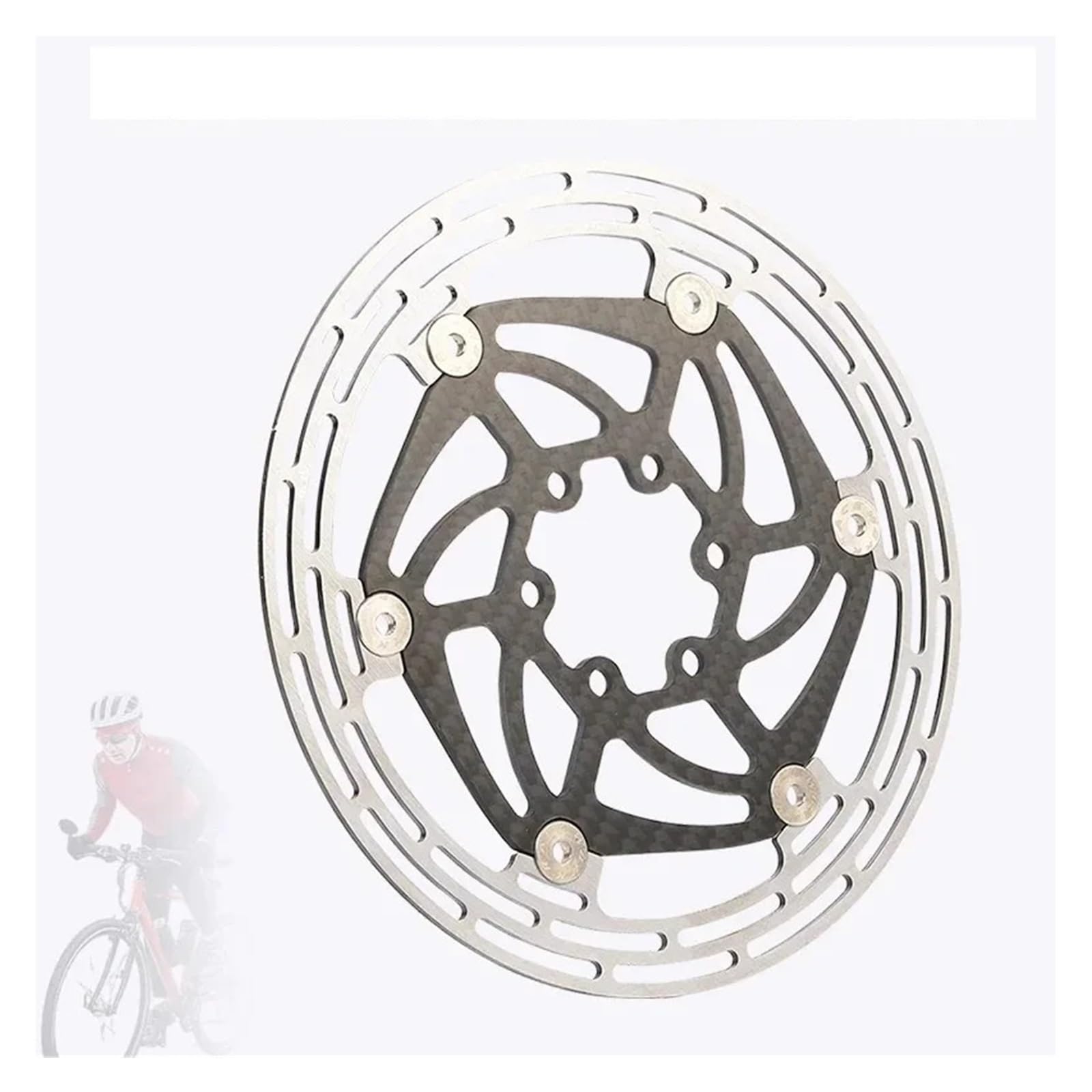 Rotori Freno Flottanti Per MTB Da Strada In Fibra Di Carbonio 140 Mm, 160 E 180, Con Dissipazione Del Calore Disco Dischi Freno Anteriore