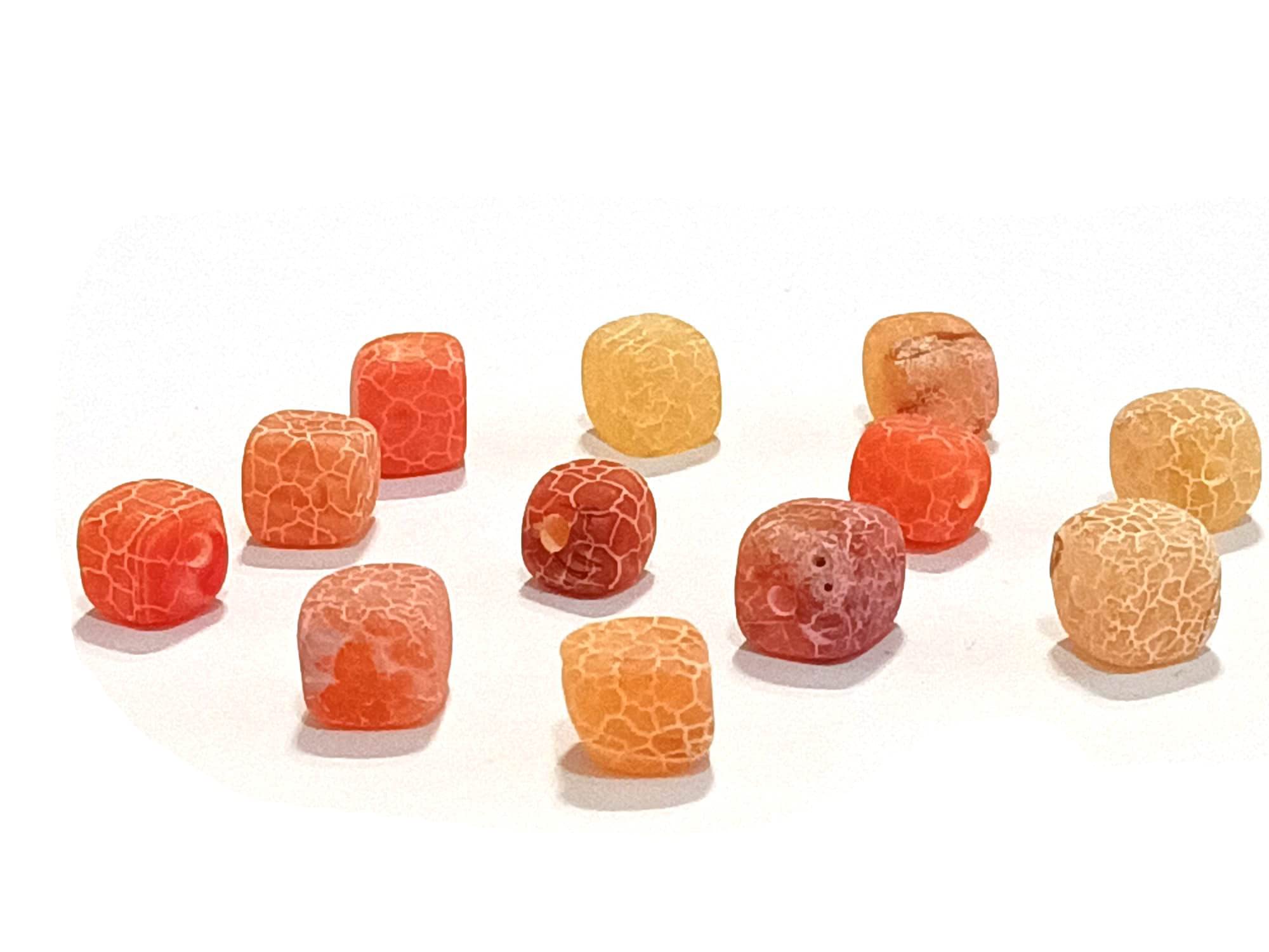 4 Perle Di Pietra Preziosa Di Agata Blu Navy Opaca Intrecciate A - Foto 8