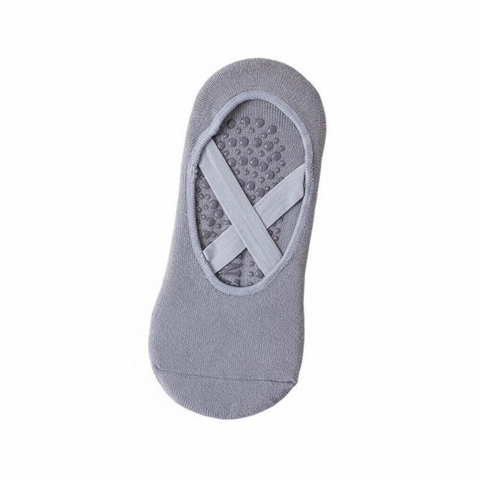 Non Slip Fitness Socks Breathable Non-Slip Pilates Socks for Women, Dancers, Studio, Home Workout, Gym Blue Grey-image-14