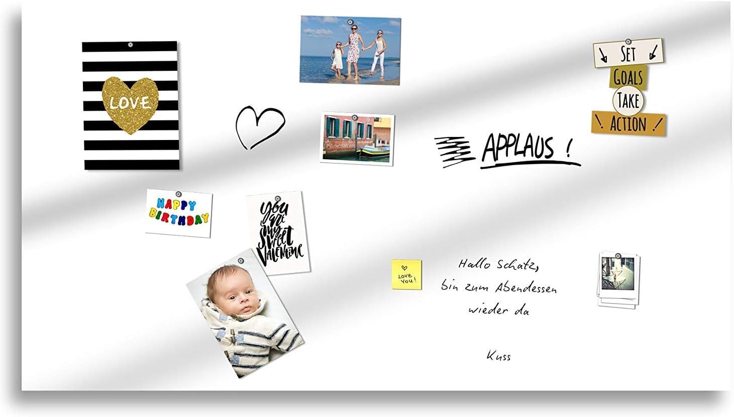 TUKA 120cm x 90cm Feuille Ferreuse Autocollante pour Aimants, Inscriptible Essuyable, Film Caoutchouc Ferreux Adhesif, Plaques de Fer Adhésives, Créez Propre Tableau Blanc Magnétique, Blanc TKD9020