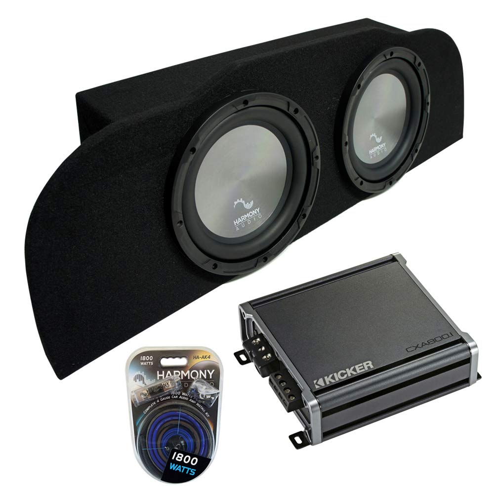 Harmony Audio A102 Compatible with Infiniti G35 Coupe 03-15 Bundle Subwoofer Dual 10