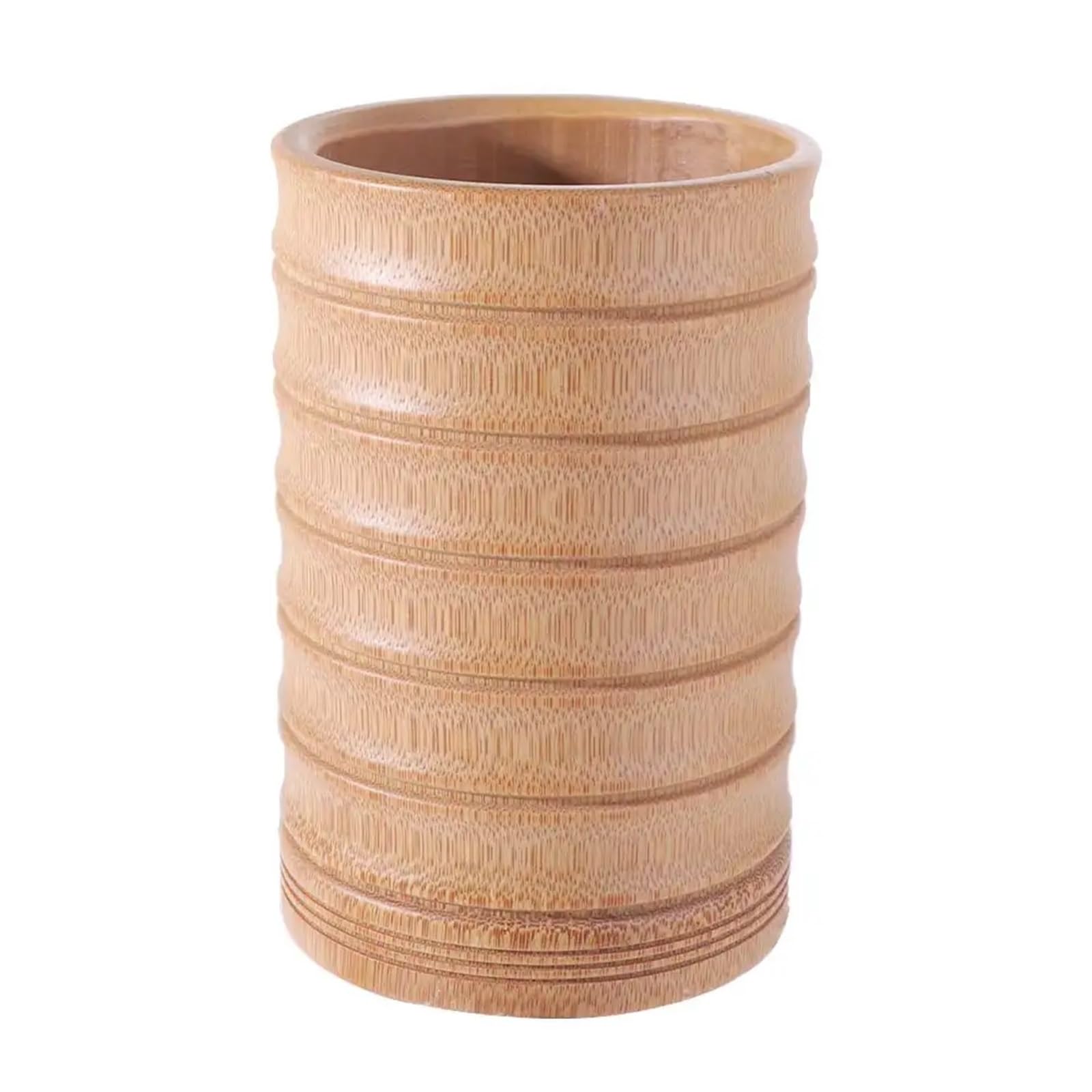 LPACXBYD Bamboo Pen Holder Classical Bamboo Pen Holder Convenient Elegant Stationery Storage Tube Stick Office(Style B)