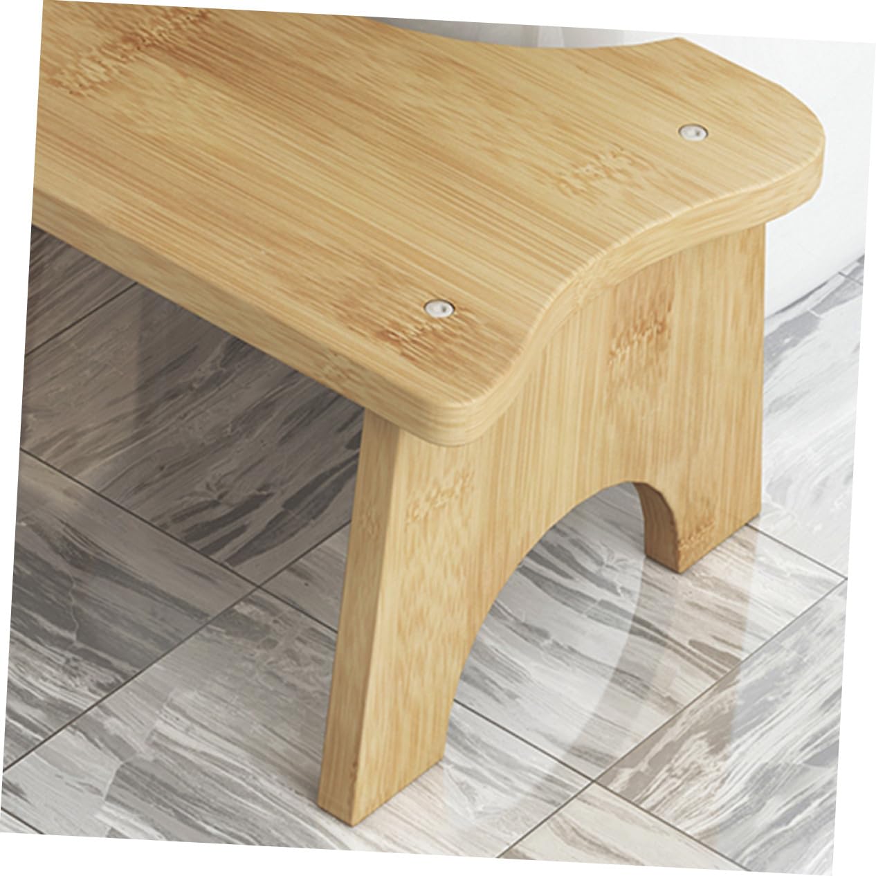 WOONEKY Poggiapiedi per Bambini Sgabello Wc Antiscivolo in Plastica Resistente Supporto Stabile per Bagno Famiglia Uso Quotidiano