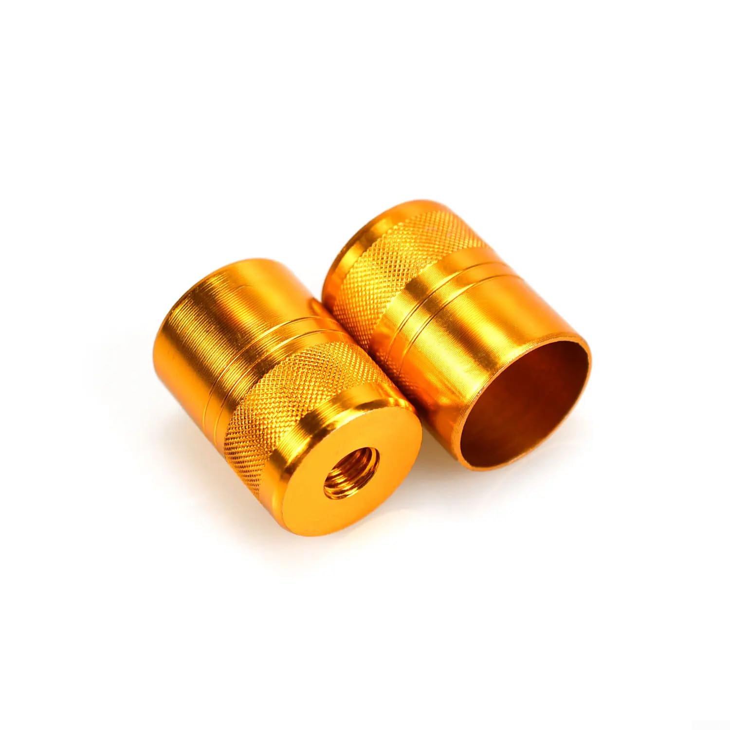 Fishing Rod Landing Net Adapter 2PCS Metal Construction for Secure Coupling During Active Fishing Use (Yellow 18mm)