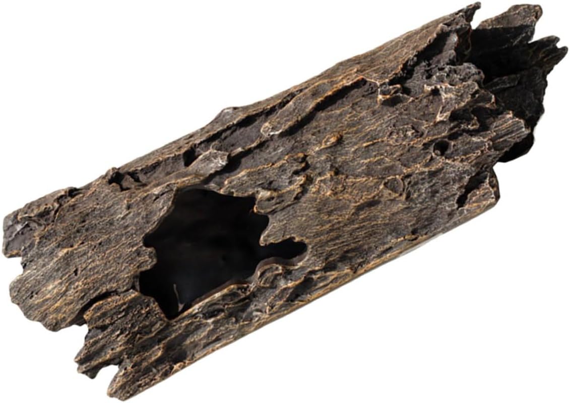 Aquarium Hollow Tree Trunk Ornament Large Size Resin Tree Trunk for Pond Decoration Koi Fish