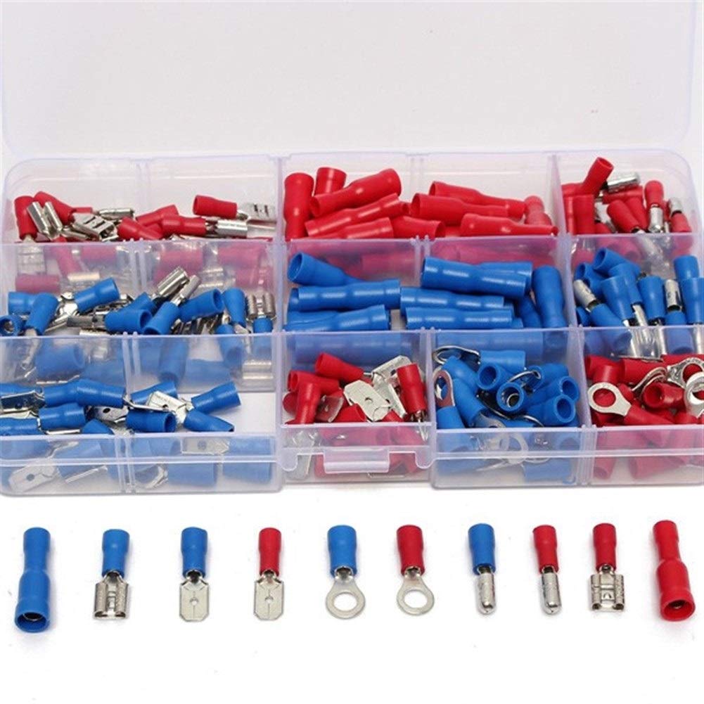Ri Sheng Jian Zhu Insulated Electrical Wire Terminals Crimp Connector 200Pcs Circular Connector