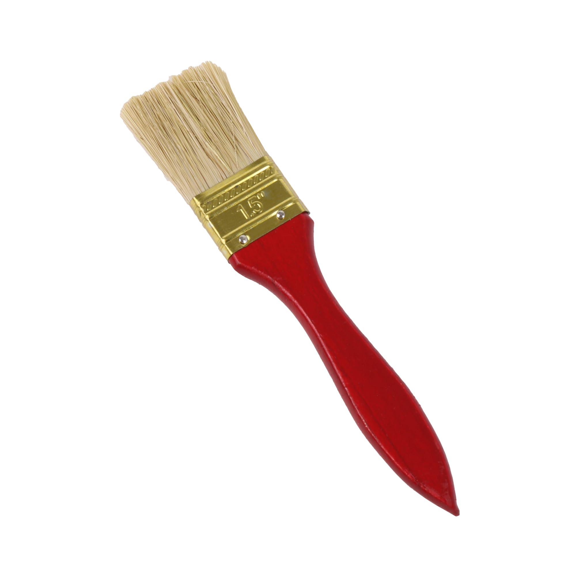 1 juego de 40 pinceles de pintura con mango de secoya de 1.5 pulgadas con cerdas gruesas para uso en interiores y exteriores