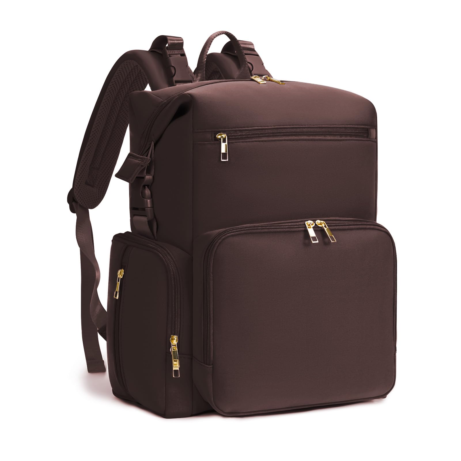 CEI-CEI Neopren Wickelrucksack Große Wickeltasche für Neugeborene, wasserdichter Reise-Rucksack für Mama und Papa mit isolierten Fächern und Wickelunterlage