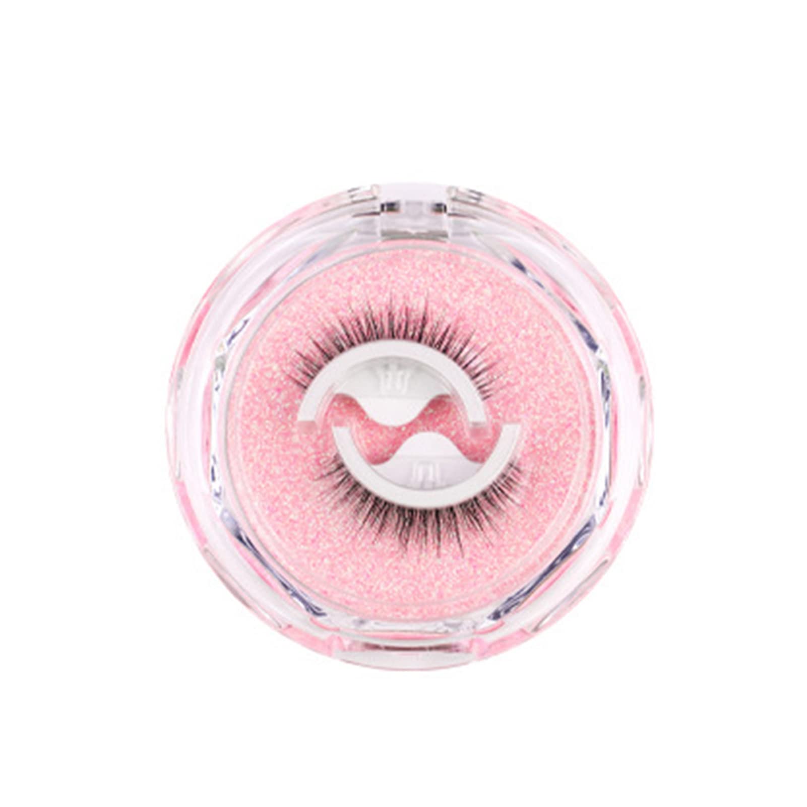 1 Pair DIY False Eyelashes Eyelash Extensions 1 Pair False Eyelashes Realistic Self-adhesive Glue-free Chemical Fiber Makeup Extensions
