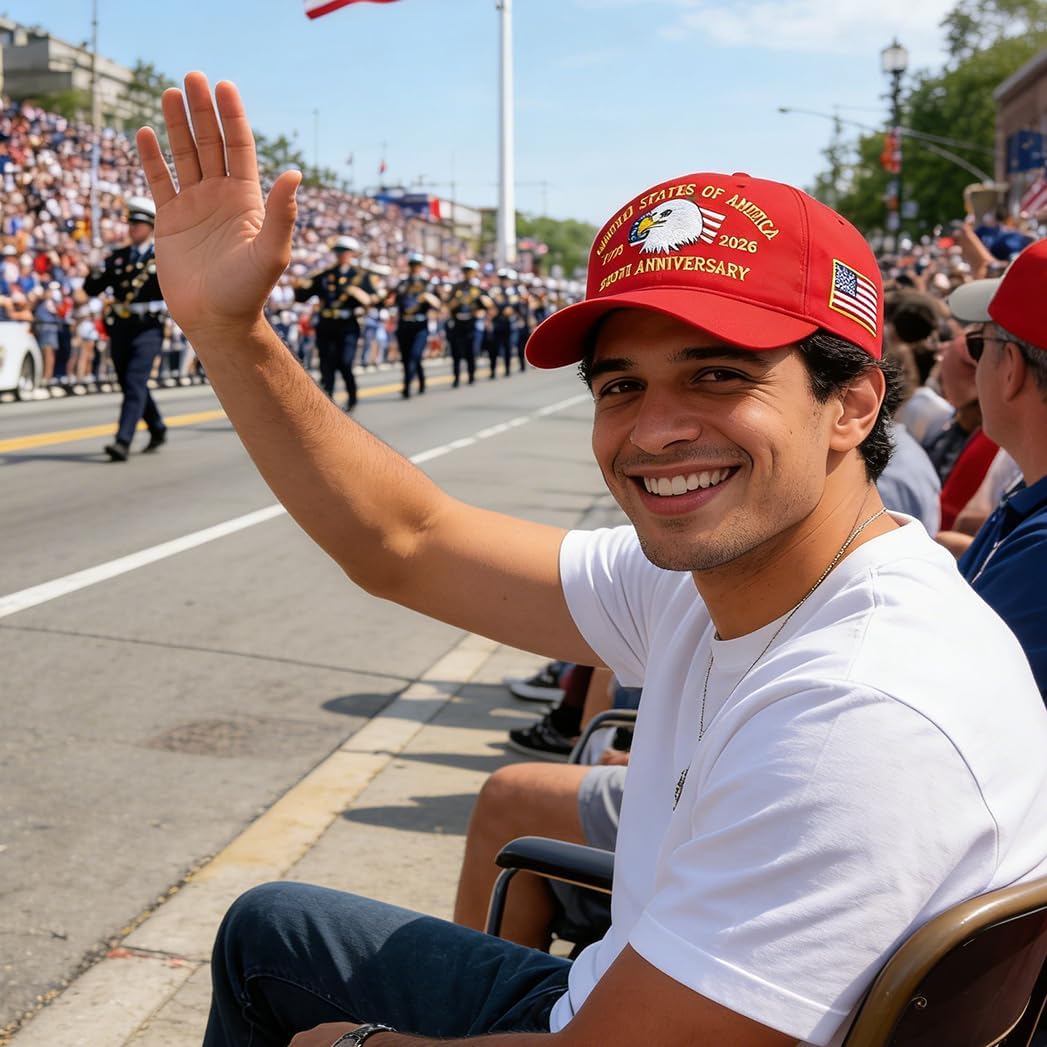 250th Anniversary Eagle Flag Hat America USA Baseball Cap Embroidered 250 Year Patriotic Merchandise Cap Father Gift - Image 6