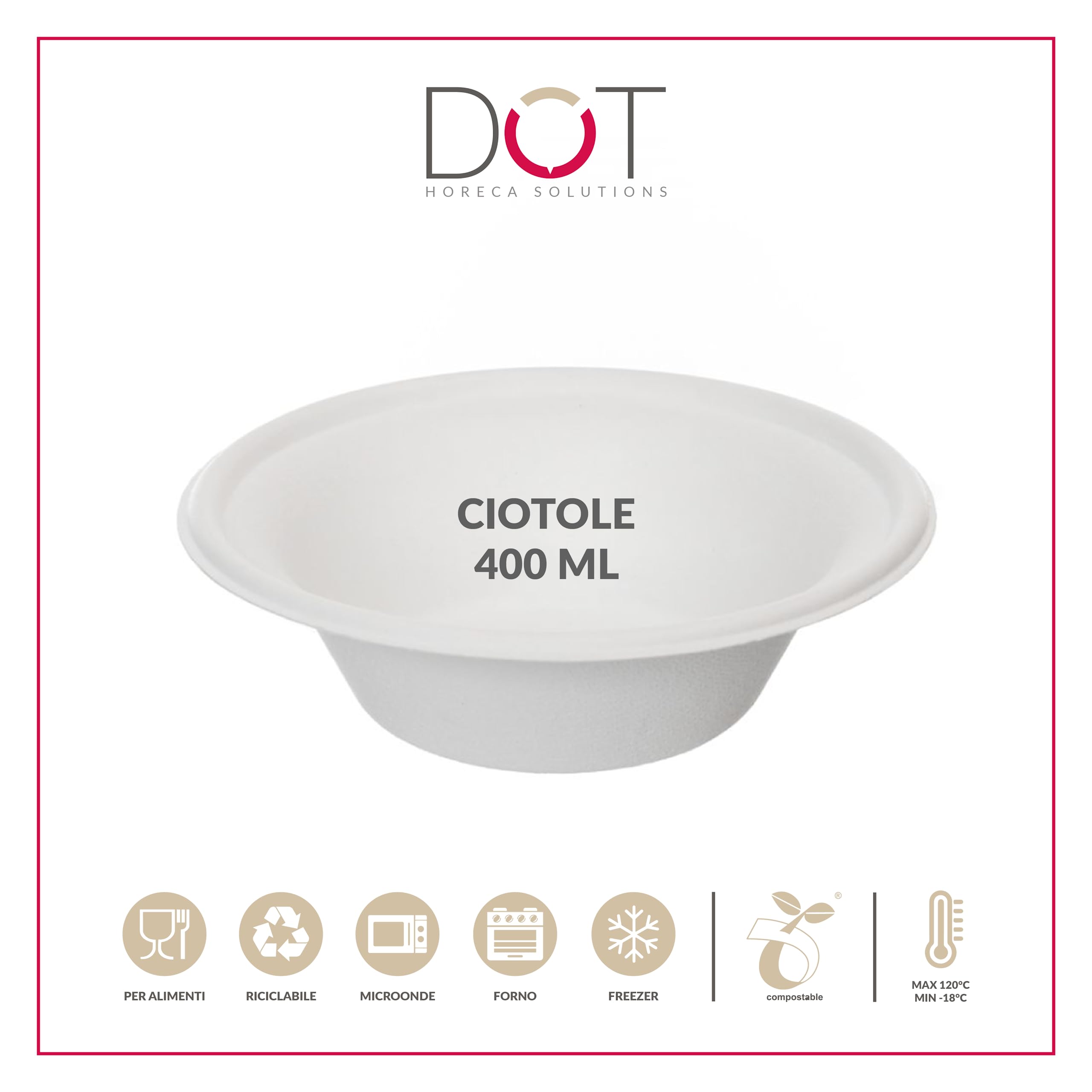 1000 Ciotole in carta bagassa 400 ML alta qualità usa e getta monouso piatto fondo ciotola polpa di cellulosa biodegradabili compostabili riciclabili bio bianco canna da zucchero