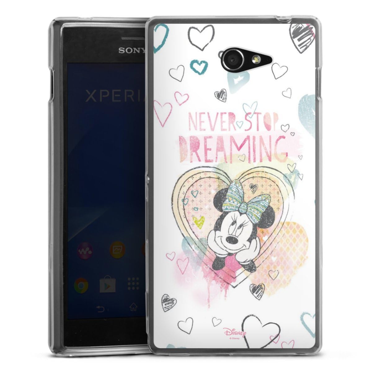 Custodia di silicone compatibile con Huawei P30 Pro Custodia trasparente Cover per smartphone trasparente Topo Disney Topolino e Minnie