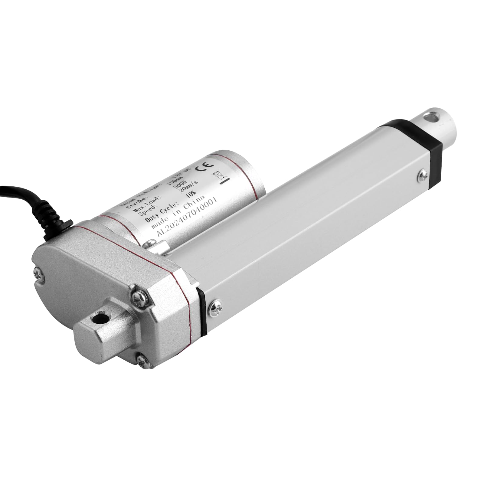 500N 100mm 20mm/s Actuador Lineal Motor DC 12V Motor Resistente Para Auto RV Abridor de Puerta Eléctrico Maquinaria Agrícola Industrial Ventana Embarcaciones