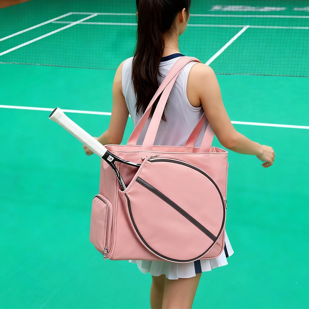 TentHome Borsa Tennis e Padel per Donna con Scomparto Scarpe Separato, Porta Racchetta Tennis Impermeabile, Custodia Racchetta per Padel Multifunzione, 18L