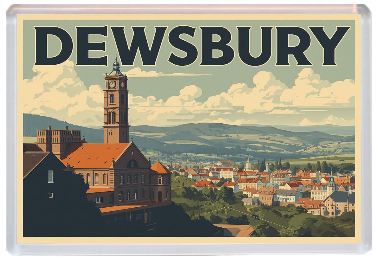 Dewsbury - Yorkshire - Jumbo Artistic Fridge Magnet 96 x 67mm BBSFHM3261