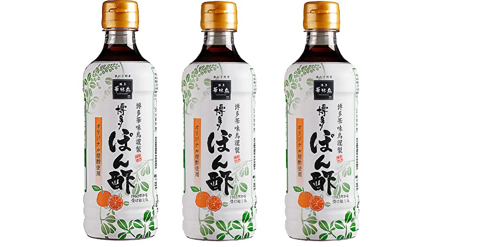 Amazon.co.jp: トリゼンフーズ 博多華味鳥 博多ぽん酢 360ml 3本